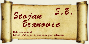 Stojan Branović vizit kartica